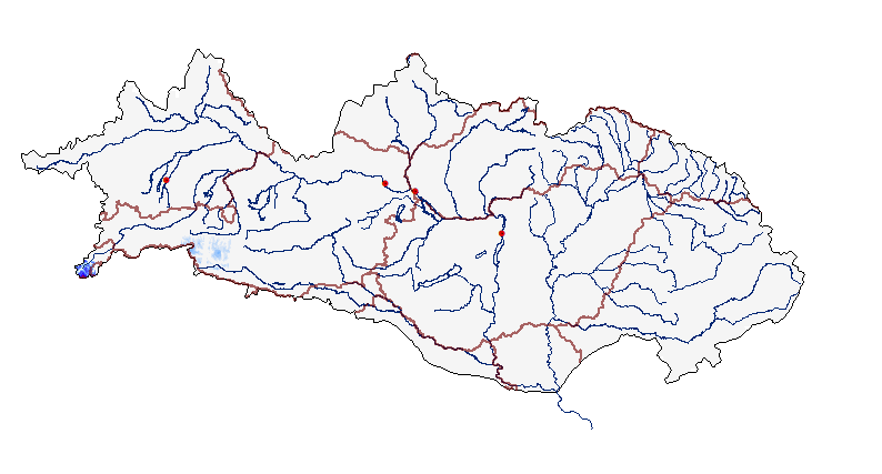 Hóvízegyenérték a Duna vízgyűjtűjének területén